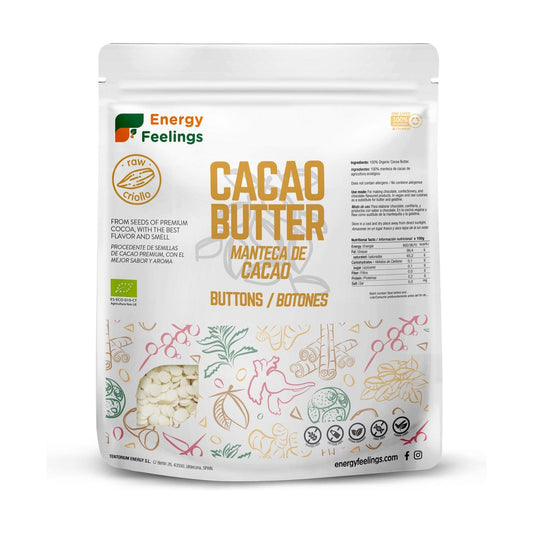BOTÕES DE CACAU BIOLÓGICO: (500 g) Embalagem XL