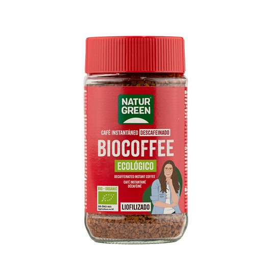 Biocoffee Café Solúvel Descafeinado Bio Premium NaturGreen 100 g