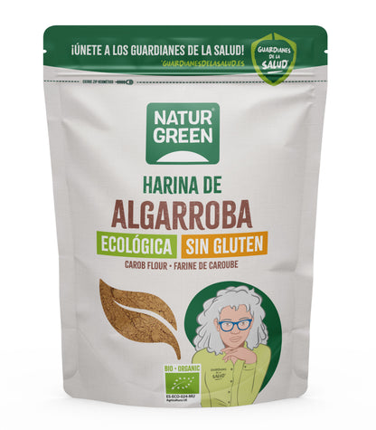 Farinha de Alfarroba Biológica Sem Glúten NaturGreen 500 g