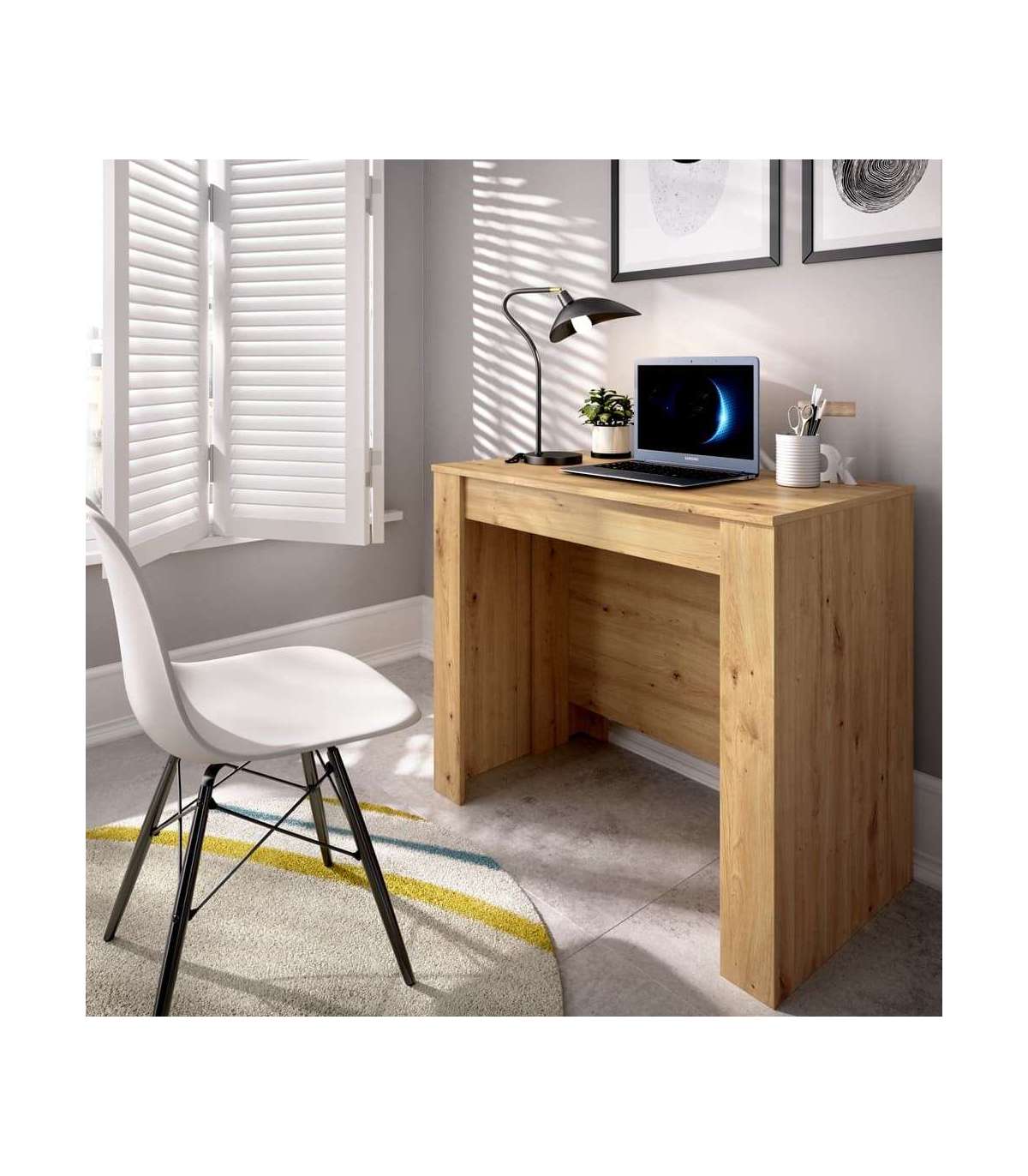 Mesa De Comedor Bailen Multifunción Extensible En Madera Nordic De 77 Cm(alto), 54-101-147-194-240 Cm(ancho), 90 Cm(largo)_0