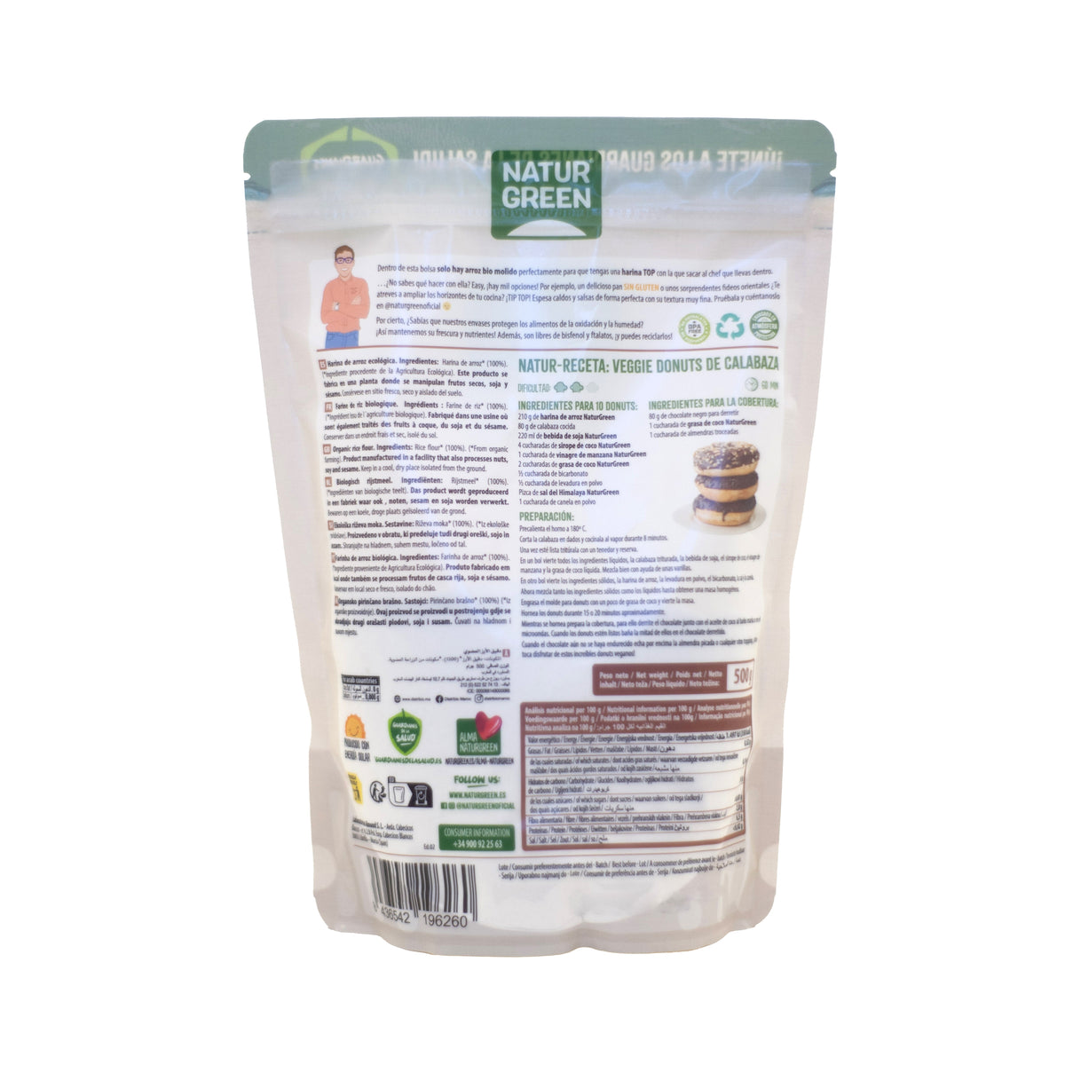 Farinha de Arroz Sem Glúten NaturGreen 500g