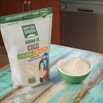 Farinha de Coco Biológica Sem Glúten NaturGreen 500 g