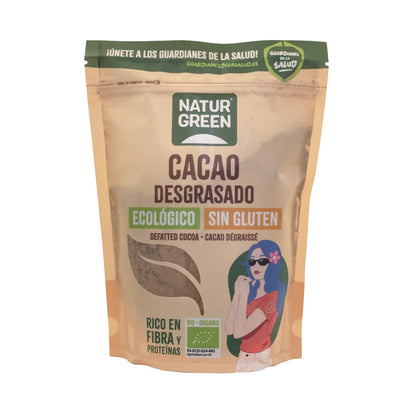 Cacau Biológico Sem Gordura Naturgreen 225 g