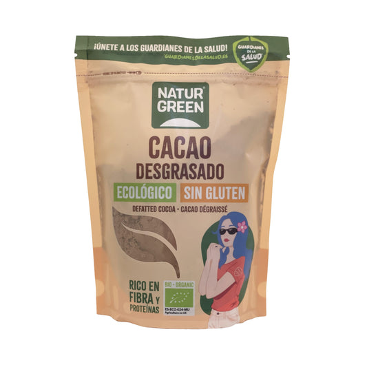 Cacau Biológico Sem Gordura Naturgreen 225 g