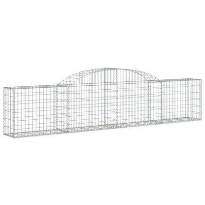 Cestas De Gaviones 11 Uds Forma De Arco Hierro 300x30x60/80 Cm_2