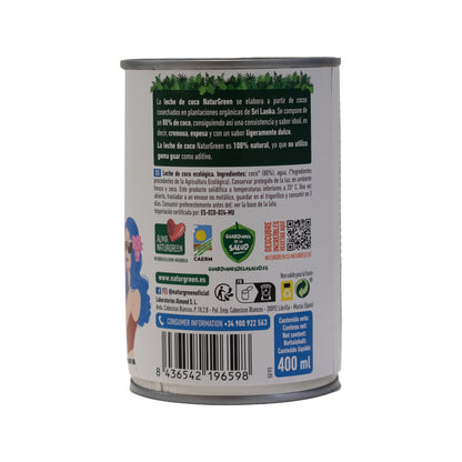 Leite de Coco Biológico NaturGreen 400 g / 400 ml