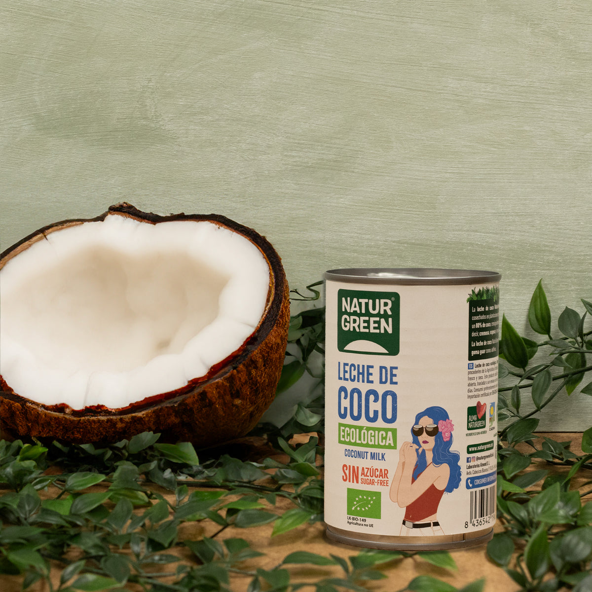 Leite de Coco Biológico NaturGreen 400 g / 400 ml