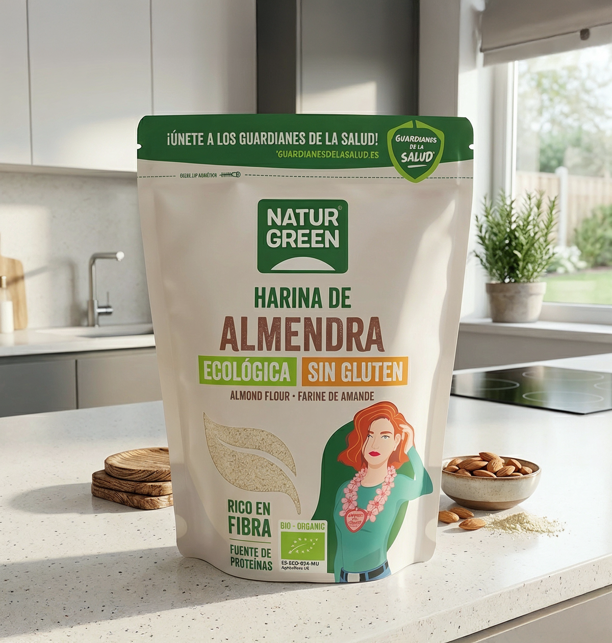 Farinha de Amêndoa Biológica Sem Glúten NaturGreen 300g