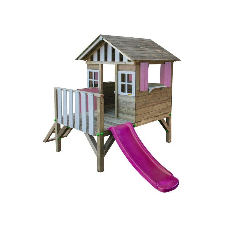 Casita De Madera Masgames Lollipop Elevada Rosa._0