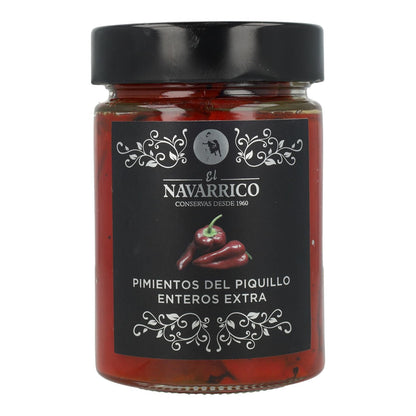 Pimenta Piquillo Inteira El Navarrico Frasco Black Label Mio 314 ml