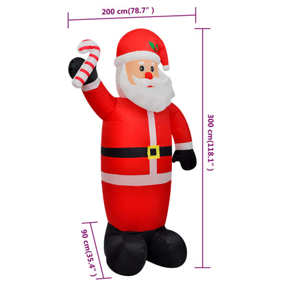Vidaxl Papá Noel Inflable Con Led 300 Cm_2