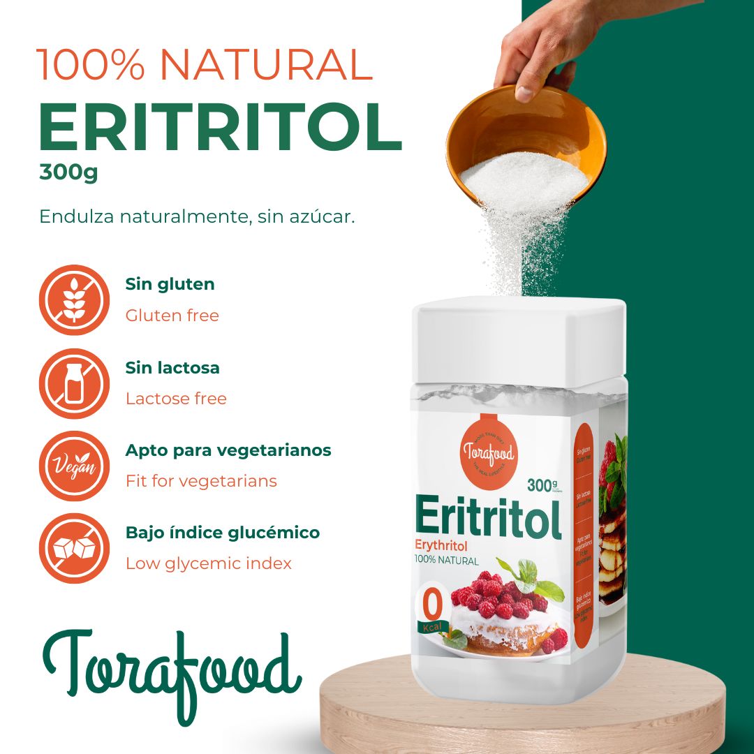 Eritritol Edulcorante Natural 300g Torafood_2
