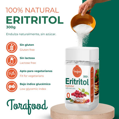 Eritritol Edulcorante Natural 300g Torafood_2