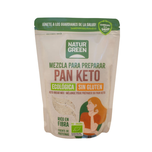 Mistura de farinha para pão cetogénica sem glúten NaturGreen 400g
