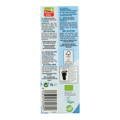 Pack de 6 Bebidas de Arroz La Finestra Sul Cielo com Cálcio 1 L