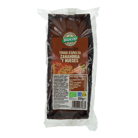 Bolo de Espelta, Cenoura e Nozes Biocop 250 g
