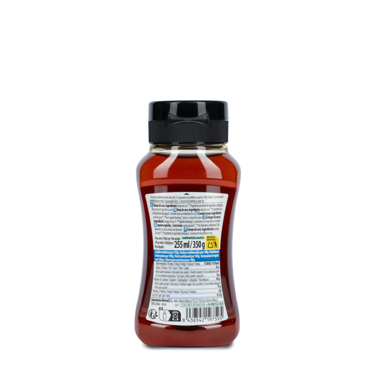 Xarope de coco biológico Naturgreen 255 ml / 350 g