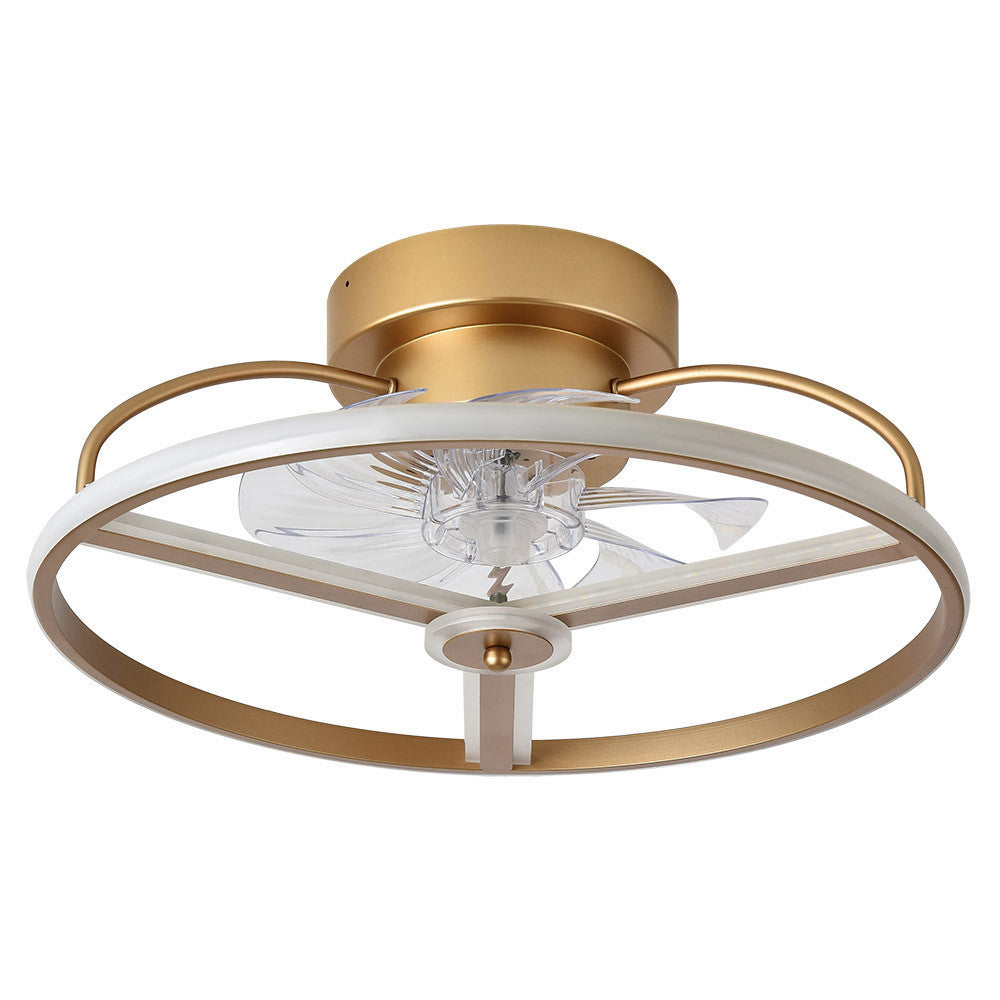 Ventilador Dc Anuska 60w Blanco/oro-oro 70d 8 Aspas 6 Veloc. 5100lm 3 Colores Remoto,memoria,reg.intensidad,temporizador_2