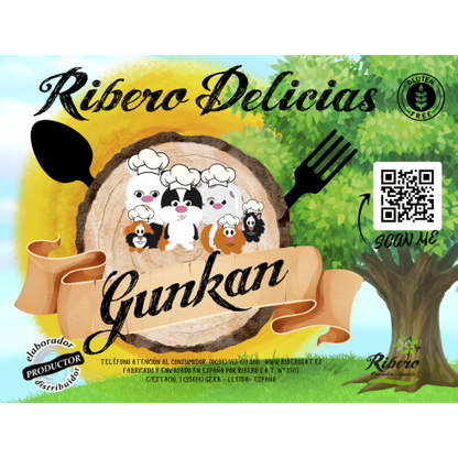 Gunkan de abóbora e cenoura Ribero, snack de sushi para coelhos e roedores