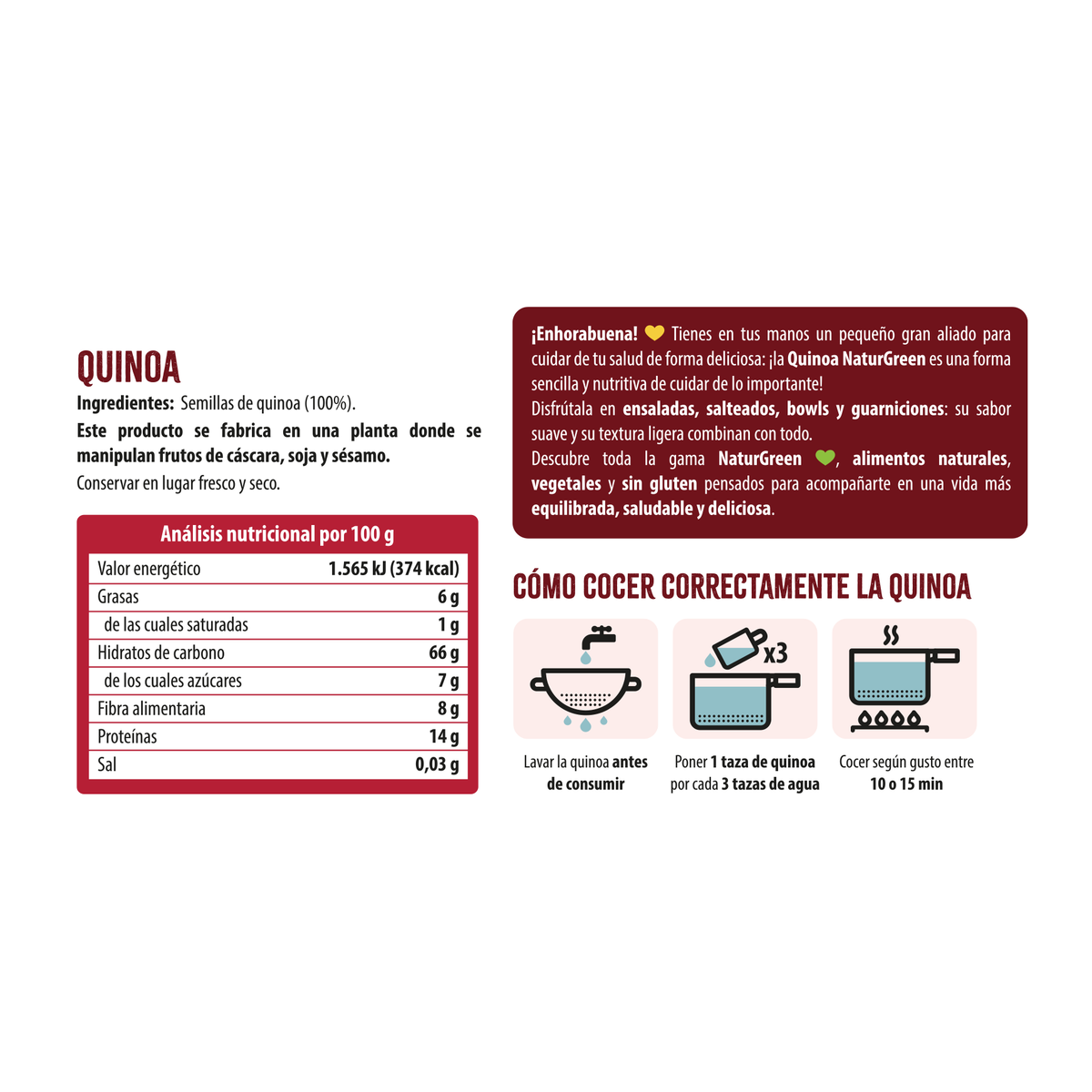 Quinoa NaturGreen 400 g