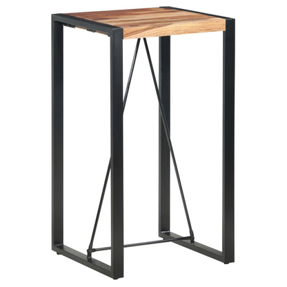 Mesa Alta De Cocina De Madera Maciza De Sheesham 60x60x110 Cm_4