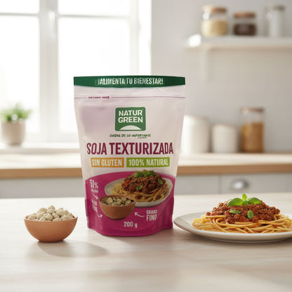 Soja Texturizada Grano Fino NaturGreen  200 g