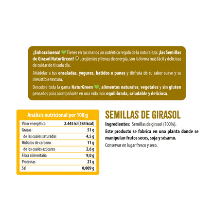 Semillas de Girasol NaturGreen 125 g