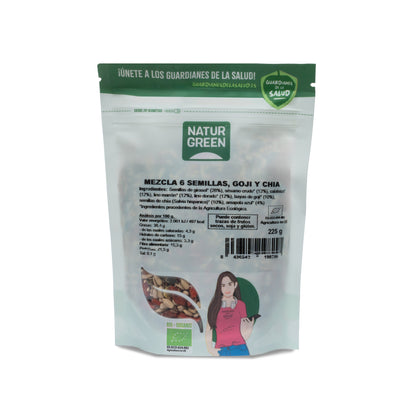 Mix 6 Sementes de Goji e Chia para Salada Bio NaturGreen 225 g