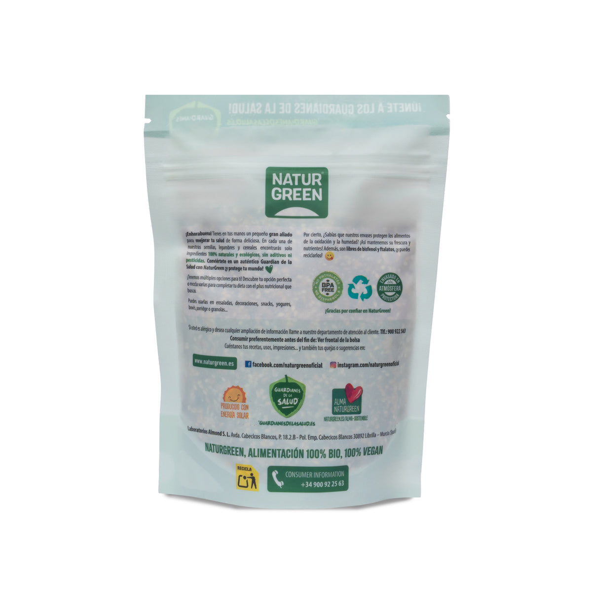 Mix 6 Sementes de Goji e Chia para Salada Bio NaturGreen 225 g