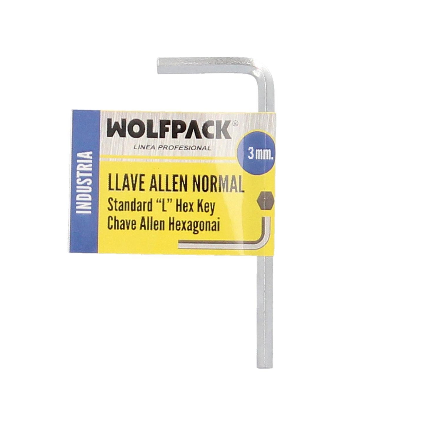 Llave Allen Standar Acero Cromo Vanadio Profesional 3,0 Mm. Llave Hexagonal, Llave Allen Taller Mecanica, Llave Allen Bricolaje