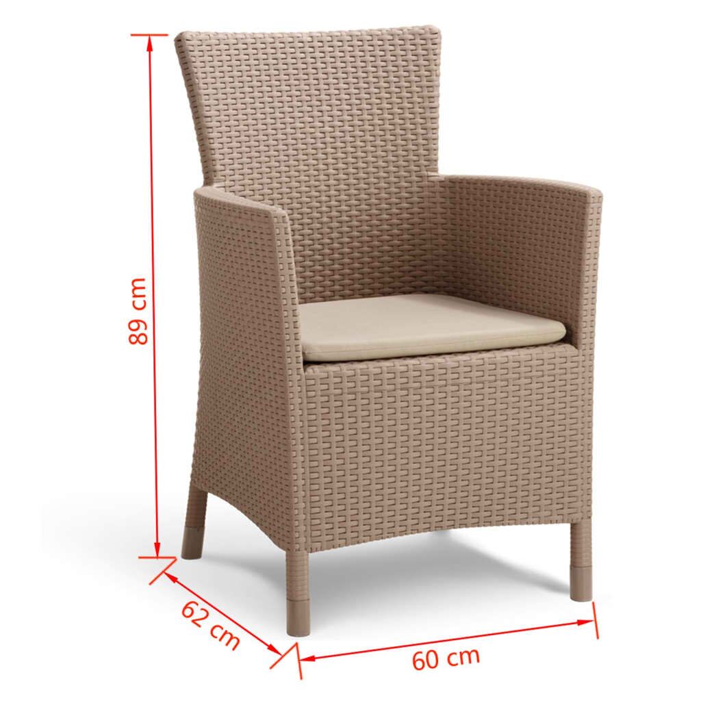 Keter Silla De Comedor De Jardín Iowa Capuchino_2