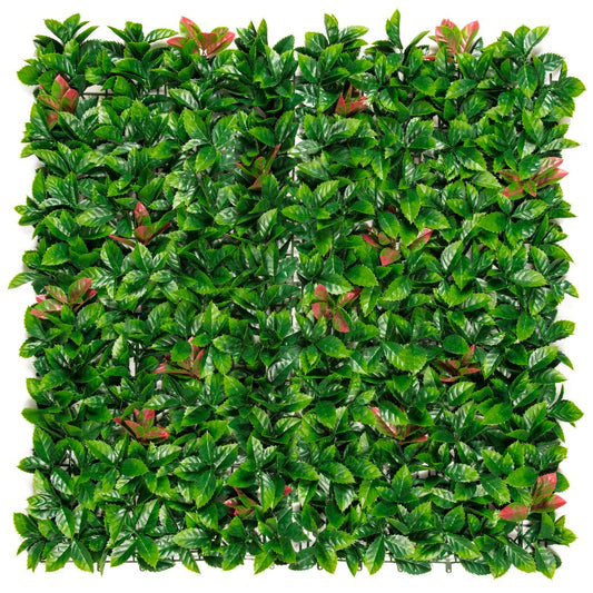 Jardim vertical sintético Lauro vermelho Nortene 1x1 m