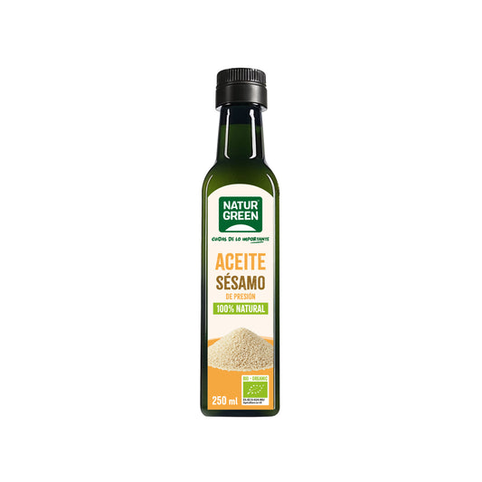 Aceite de Sésamo Bio envase PET NaturGreen 250 ml