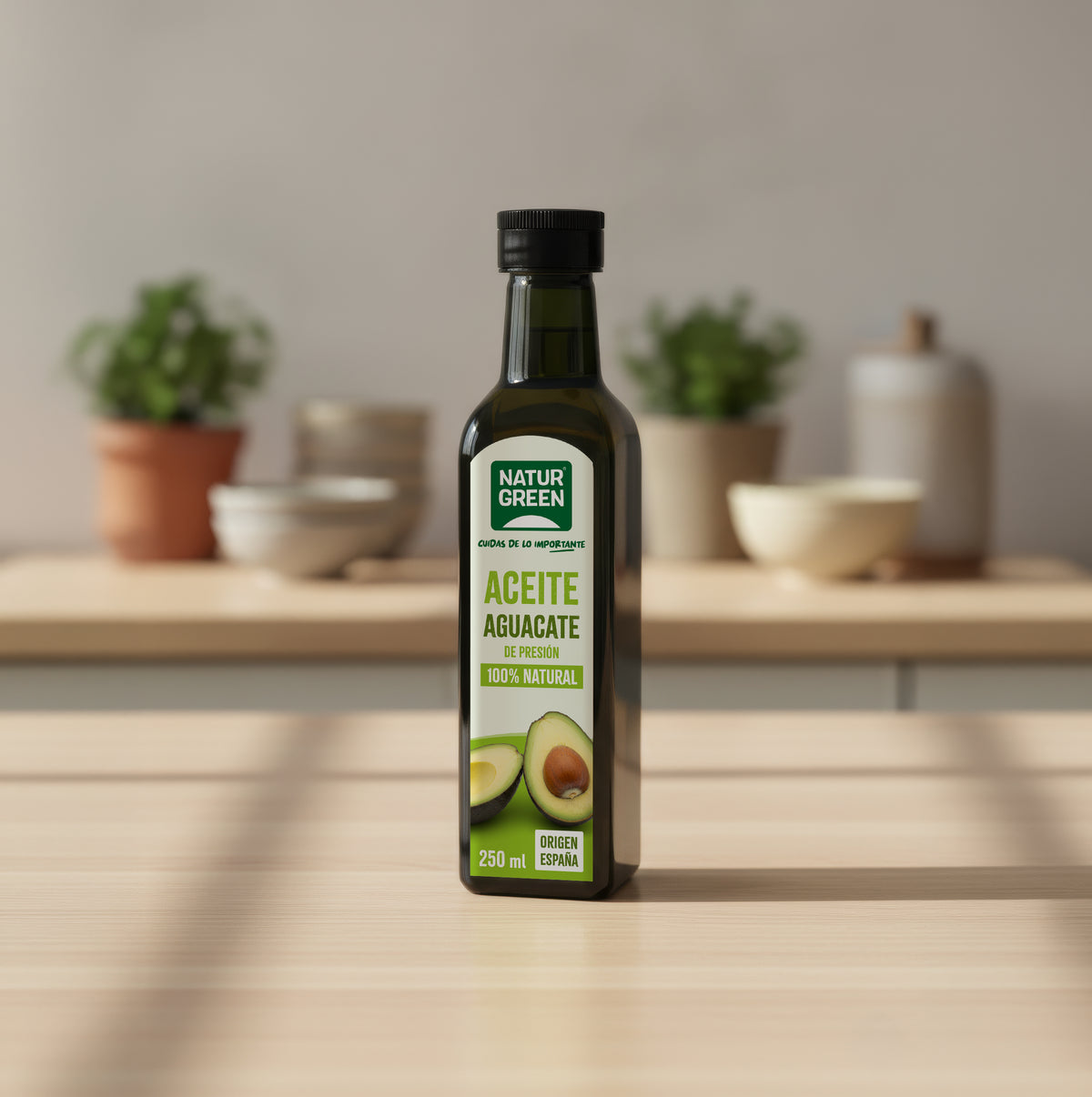 Aceite de Aguacate envase PET NaturGreen 250 ml