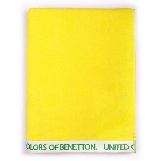 Toalla De Playa 90x160cm 380gsm Velour 100%algodon Amarillo Casa Benetton