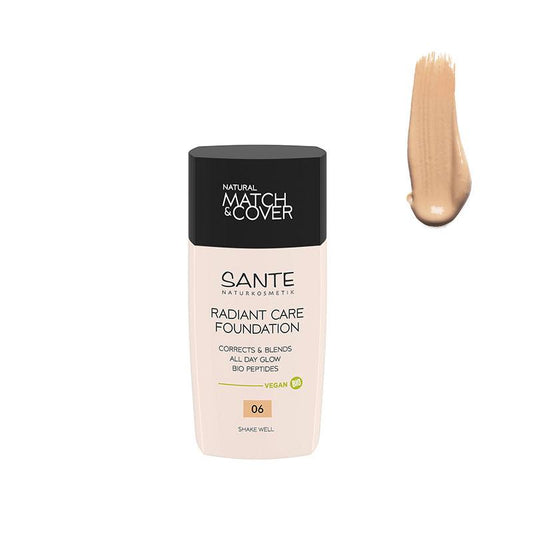 Fluido de maquilhagem Radiant Care 06 Warm Beige, Sante 30 ml