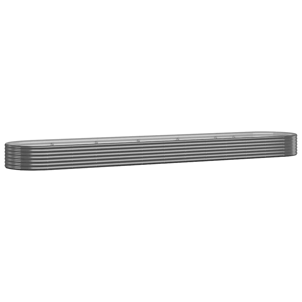 Jardinera Arriate Acero Galvanizado Antracita 600x140x36cm_0