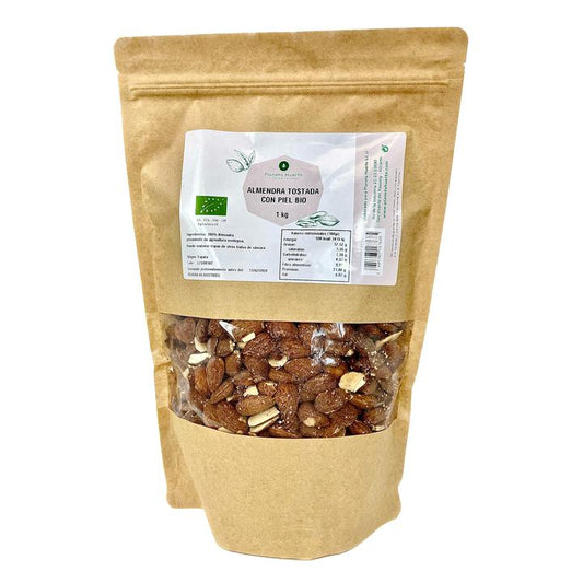 Amêndoas torradas biológicas com pele Planeta Huerto 1 kg