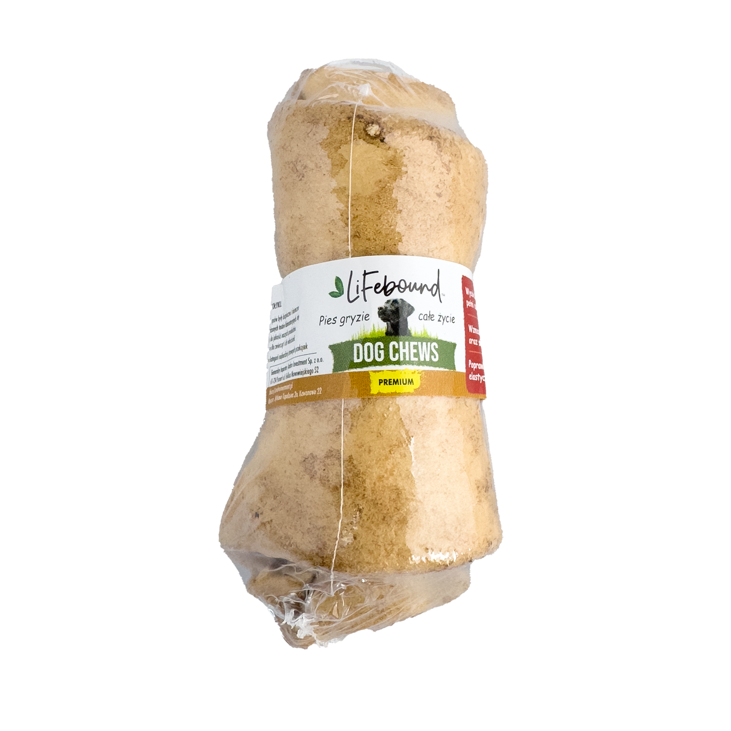 Lifebound - Hueso Masticable Natural Para Perros De Cuero De Ternera En Forma De Hueso Sabor Mantequilla Maní - 10 uds M_0