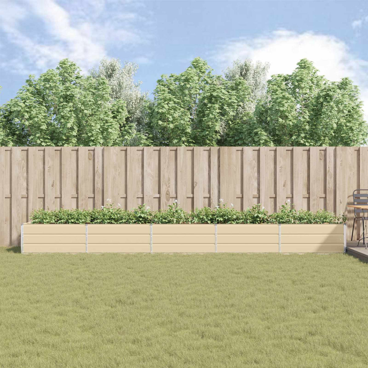Jardinera Marfil 480 X 100 X 45 Cm Acero Galvanizado_3