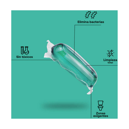 Produto de limpeza doméstico multiusos ECO Refill Flopp com 2 cápsulas