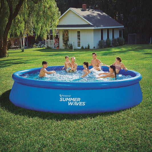 Piscina insuflável circular - 457x84 cm - com purificador - 9.085 litros