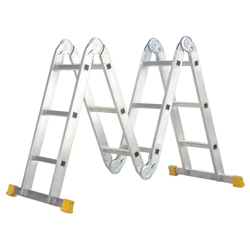 Escalera Multiposicional Aluminio 6 Rotulas 12 Peldaños_0