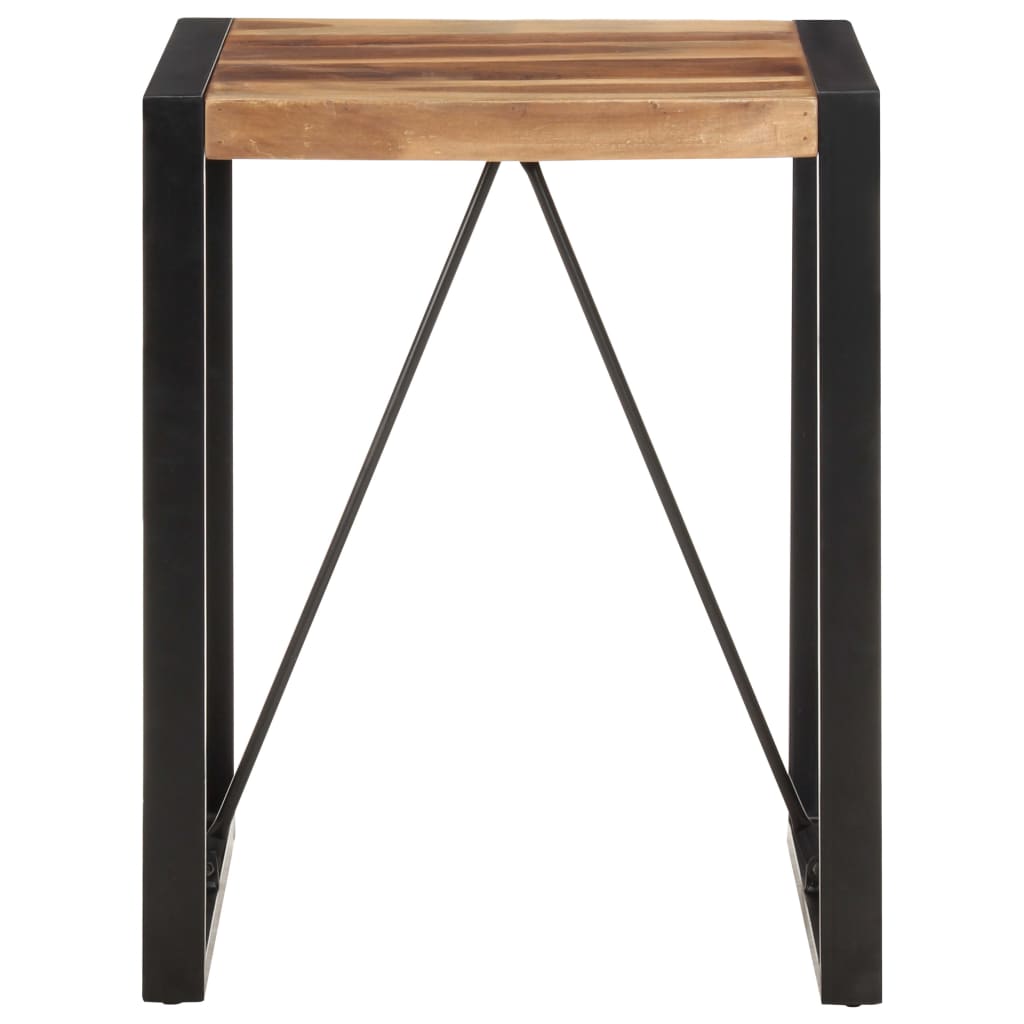 Mesa De Comedor Madera Maciza De Acacia 60x60x75 Cm_0