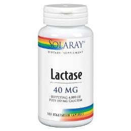 Lactase 40 mg 4000 FCC Solaray, 100 cápsulas
