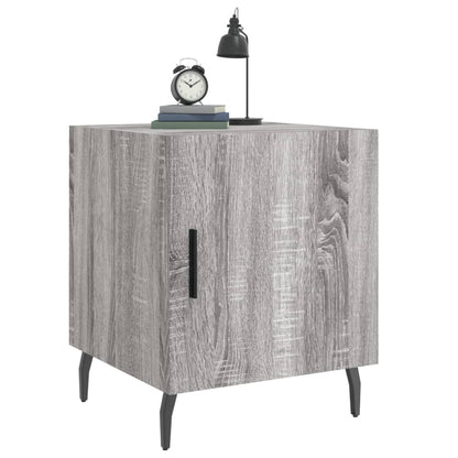 Mesita De Noche Madera De Ingeniería Gris Sonoma 40x40x50 Cm_2