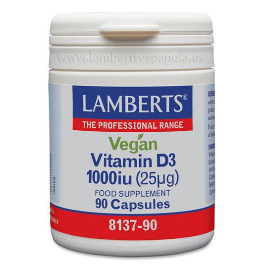 Vitamina D3 Vegan 1000 UI 25µg, Lamberts
