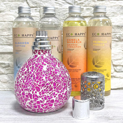 Lámpara Catalítica Mosaico Fucsia (200ml) - Sanea El Ambiente Y Elimina Los Malos Olores E Impurezas Del Aire_5