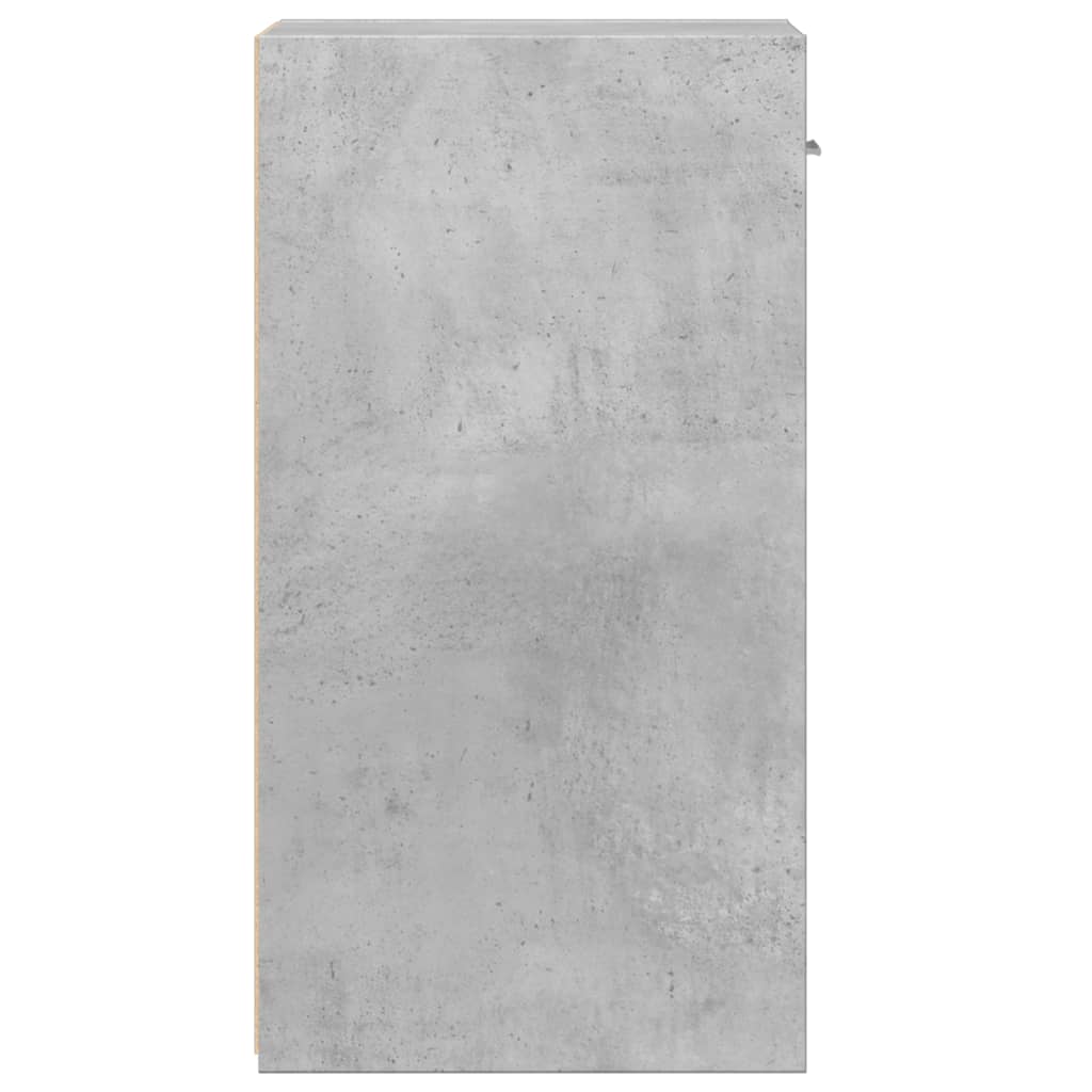 Mesita De Noche Madera De Ingeniería Gris Hormigón 35x34x65 Cm_4