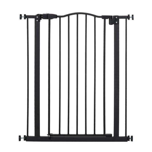 Pawhut Barrera De Seguridad Extensible Con 2 Extensiones 74-80x94 Cm Negro_0